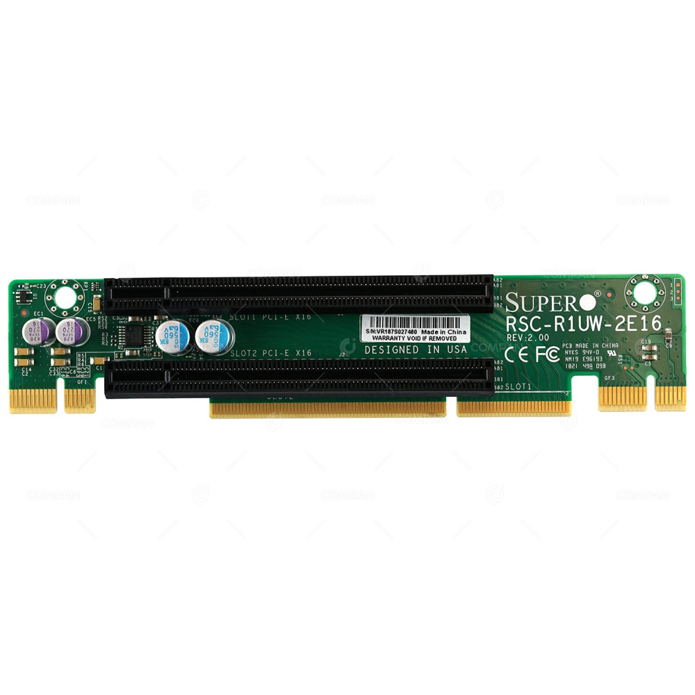 RSC-R1UW-2E16 SUPERMICRO 2-SLOT PCI-E X16 RISER CARD -